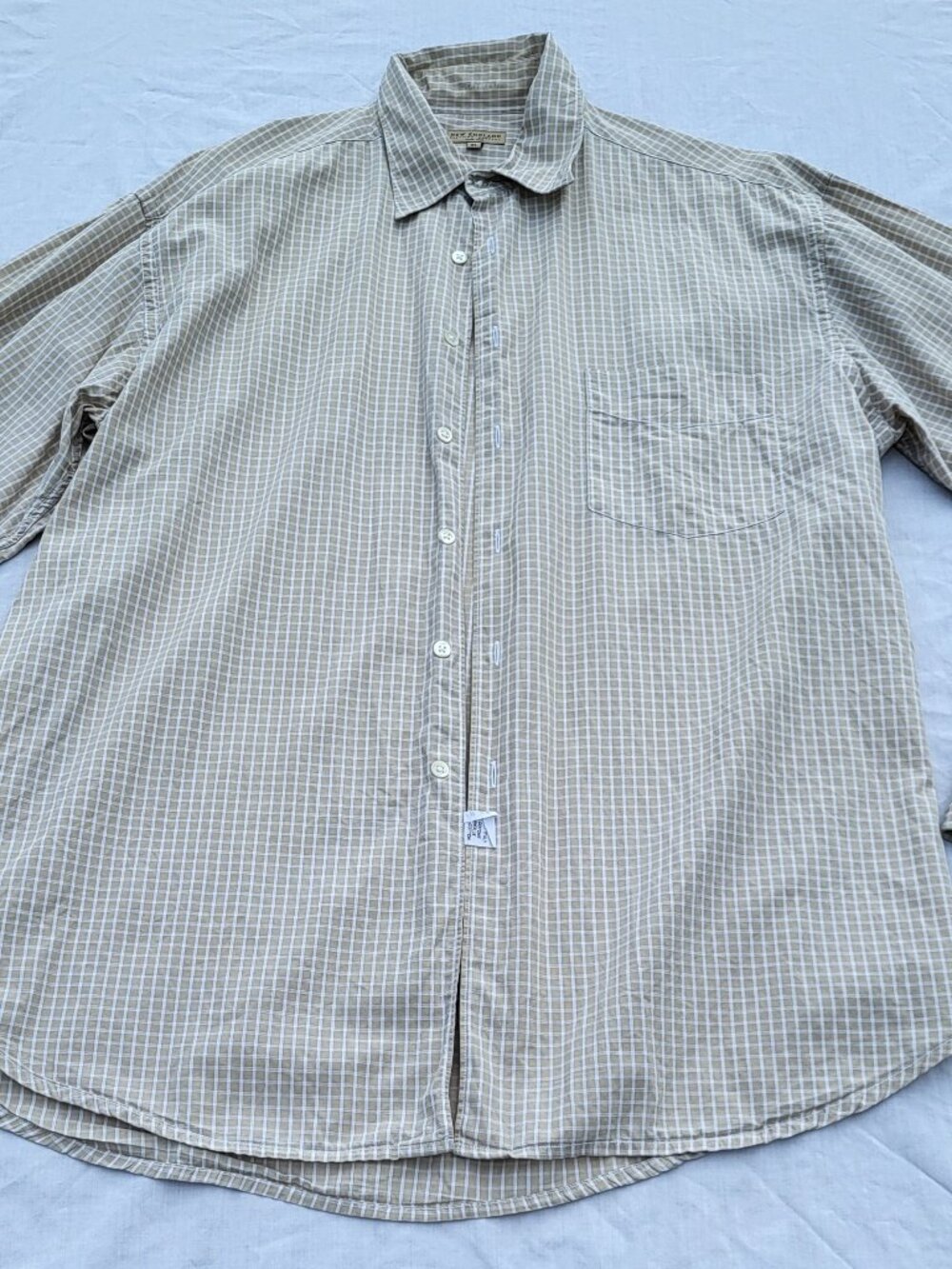 New England Clothing Company Shirt Men's XL Button Down Light Academia Softboy